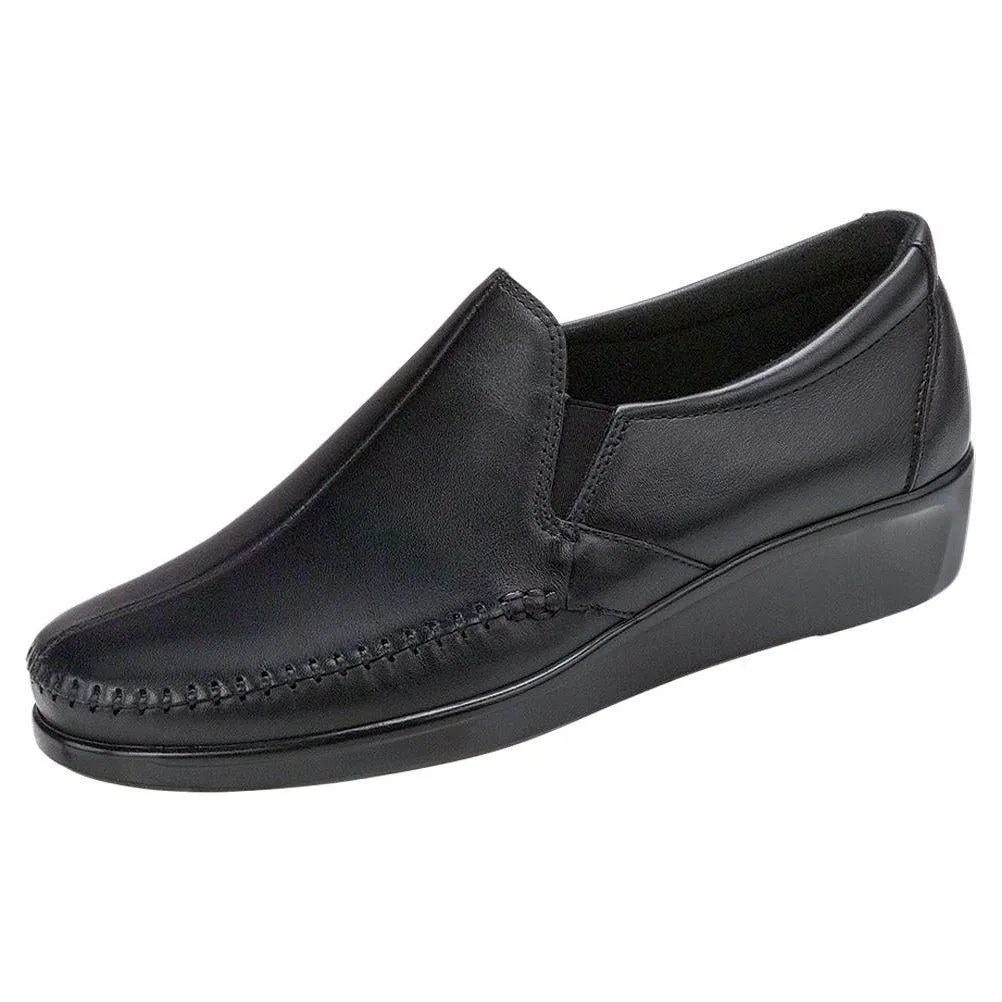 SAS Women's Dream Slip On Loafer in Black