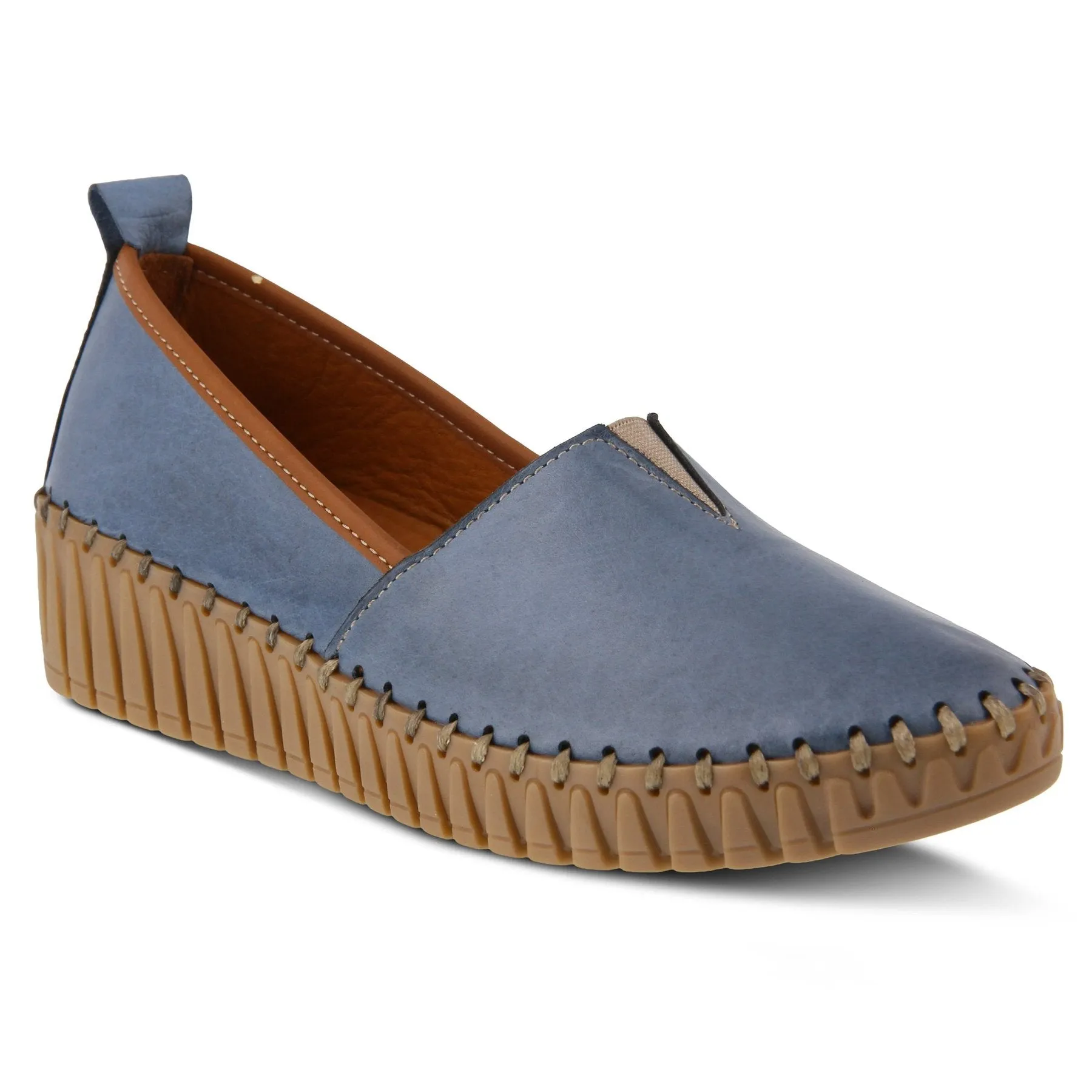 Spring Step Women's TISPEA SLIP ON LOAFER Blue