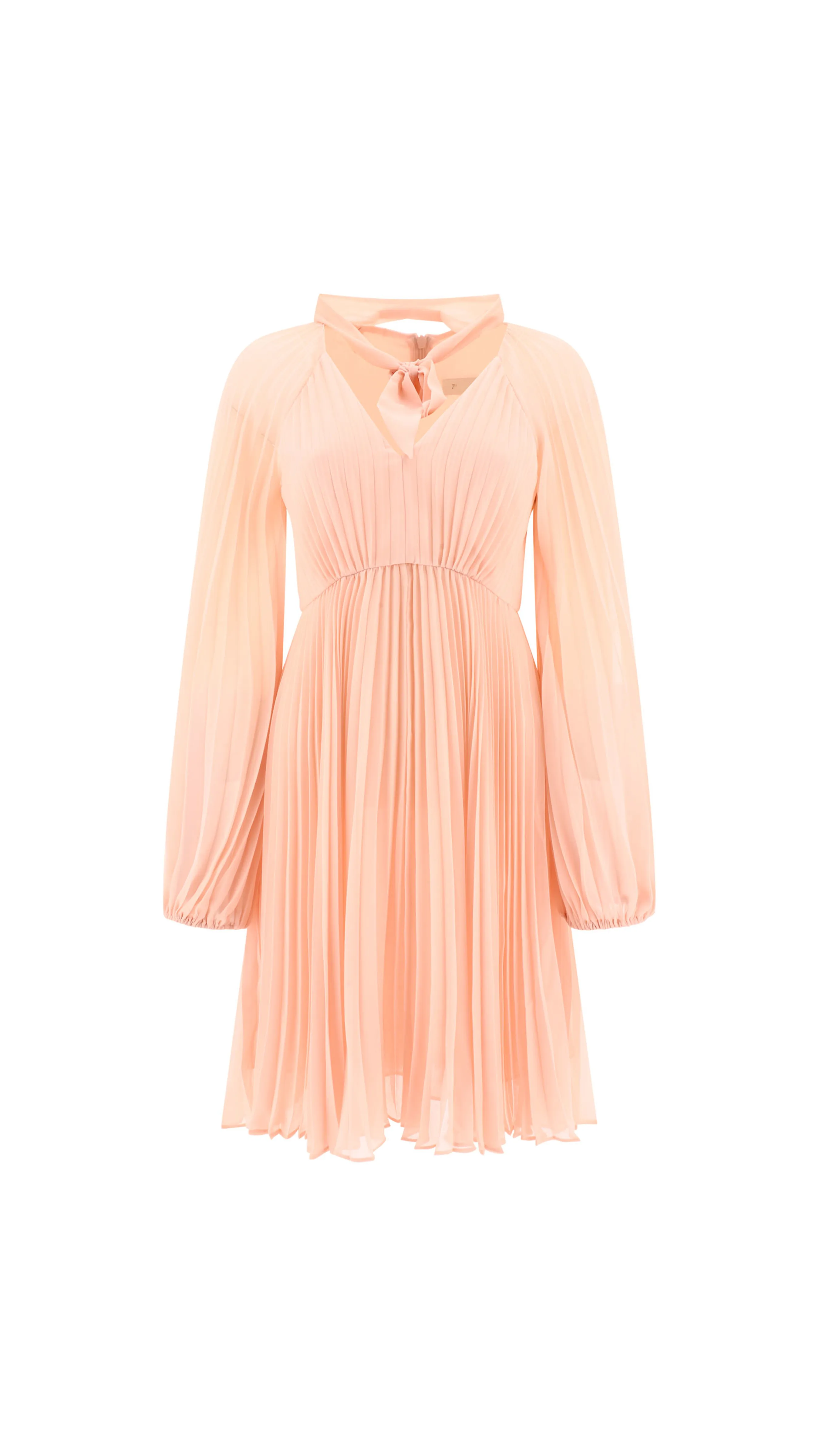 Sunray Plissè Midi Dress - Pink