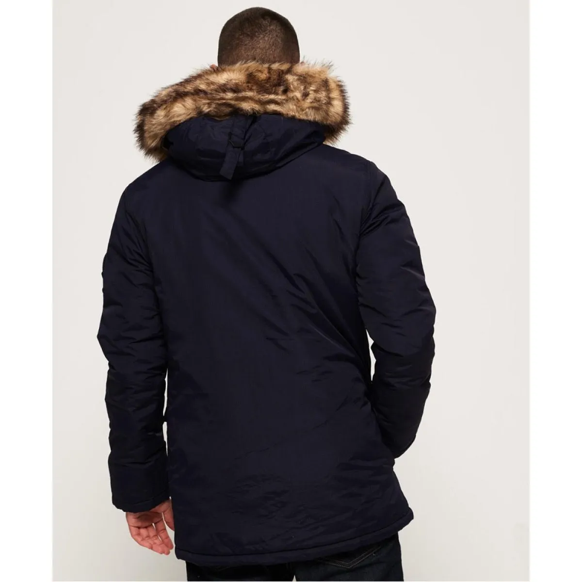 Superdry Hooded Everest Puffer Jacket 11S Navy