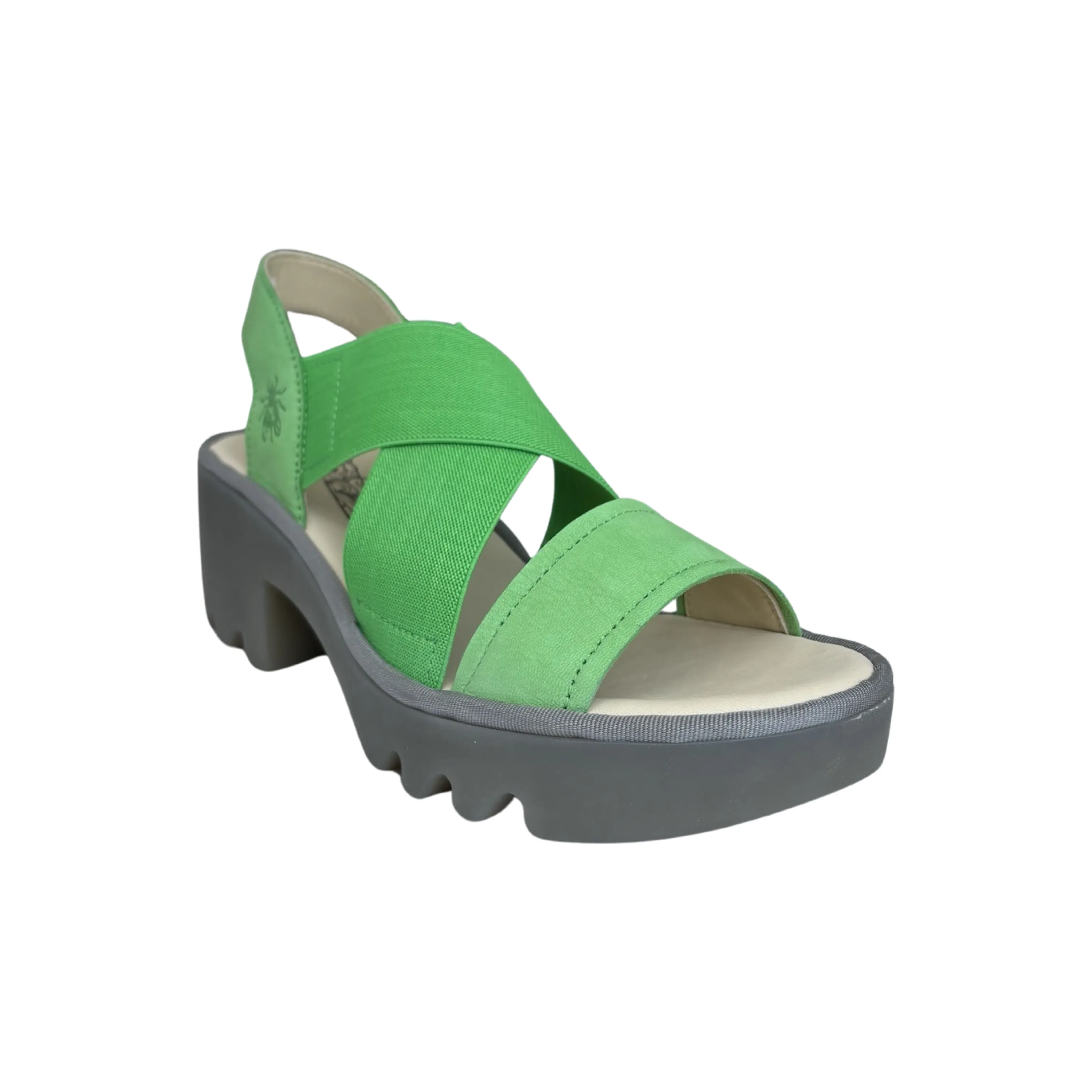 TAJI502 Green Crossover Sandal