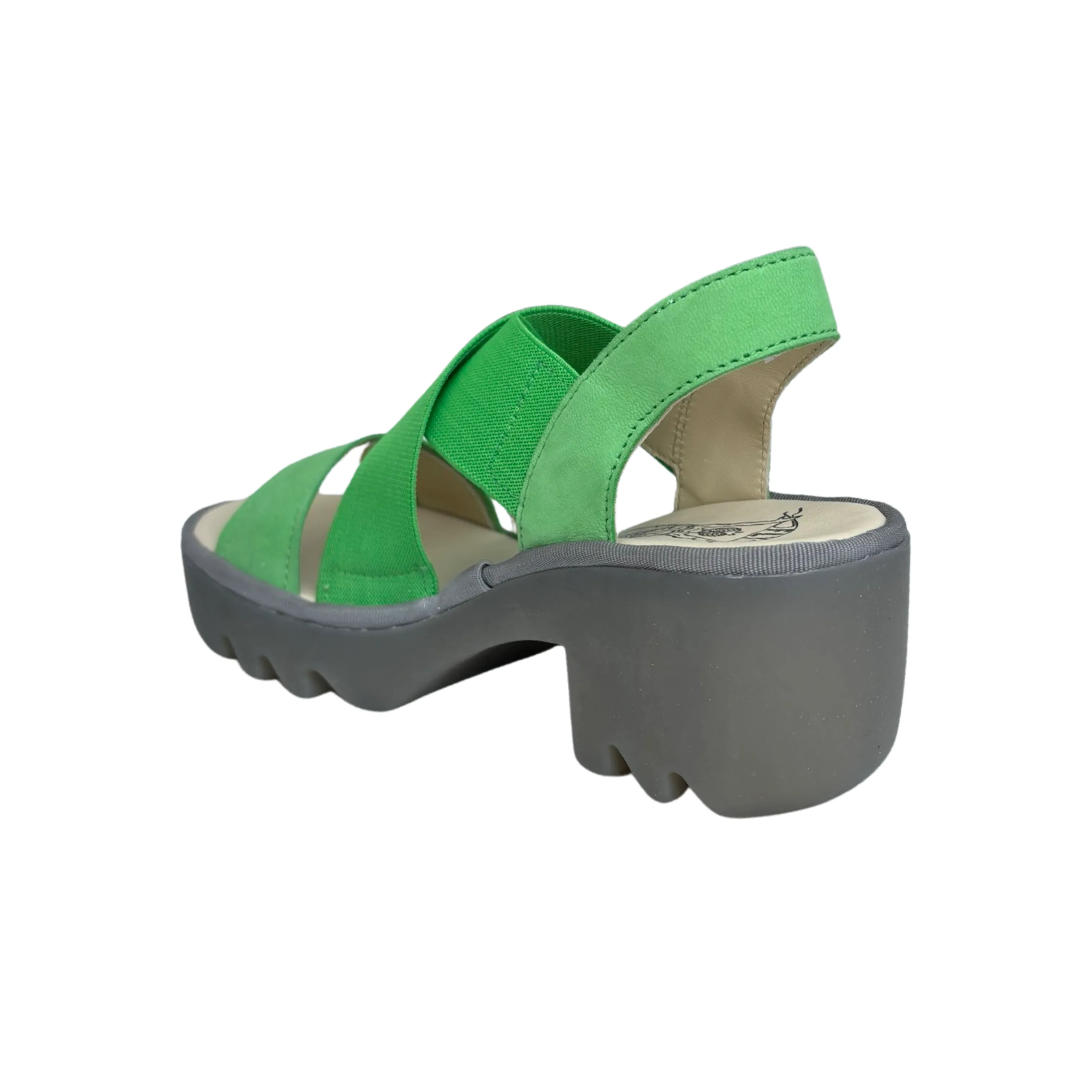 TAJI502 Green Crossover Sandal