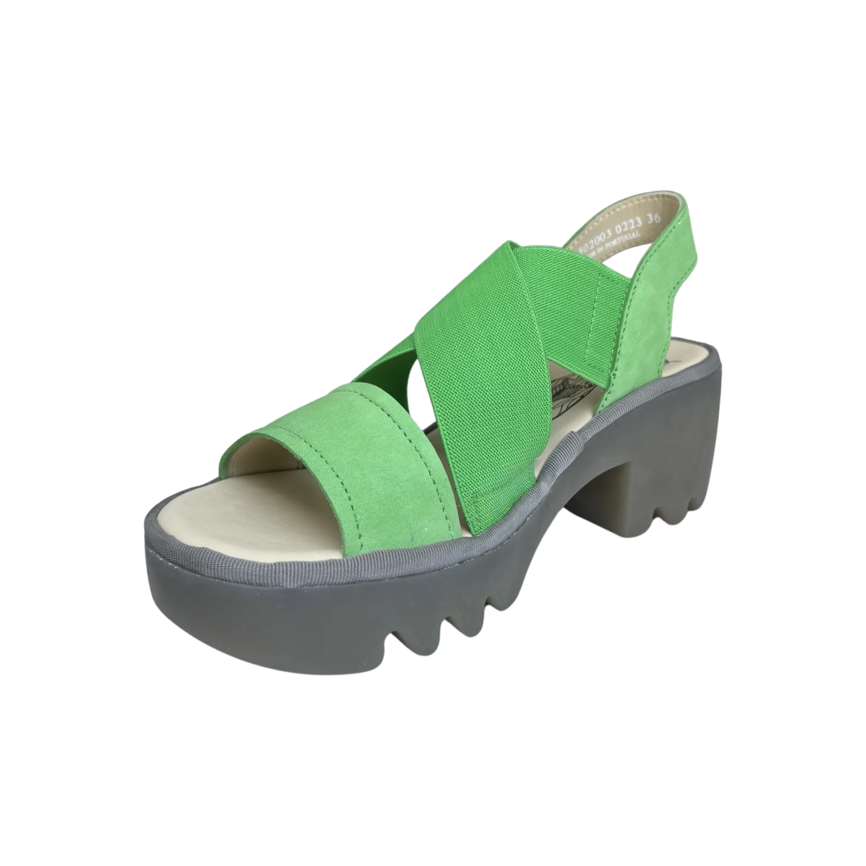 TAJI502 Green Crossover Sandal