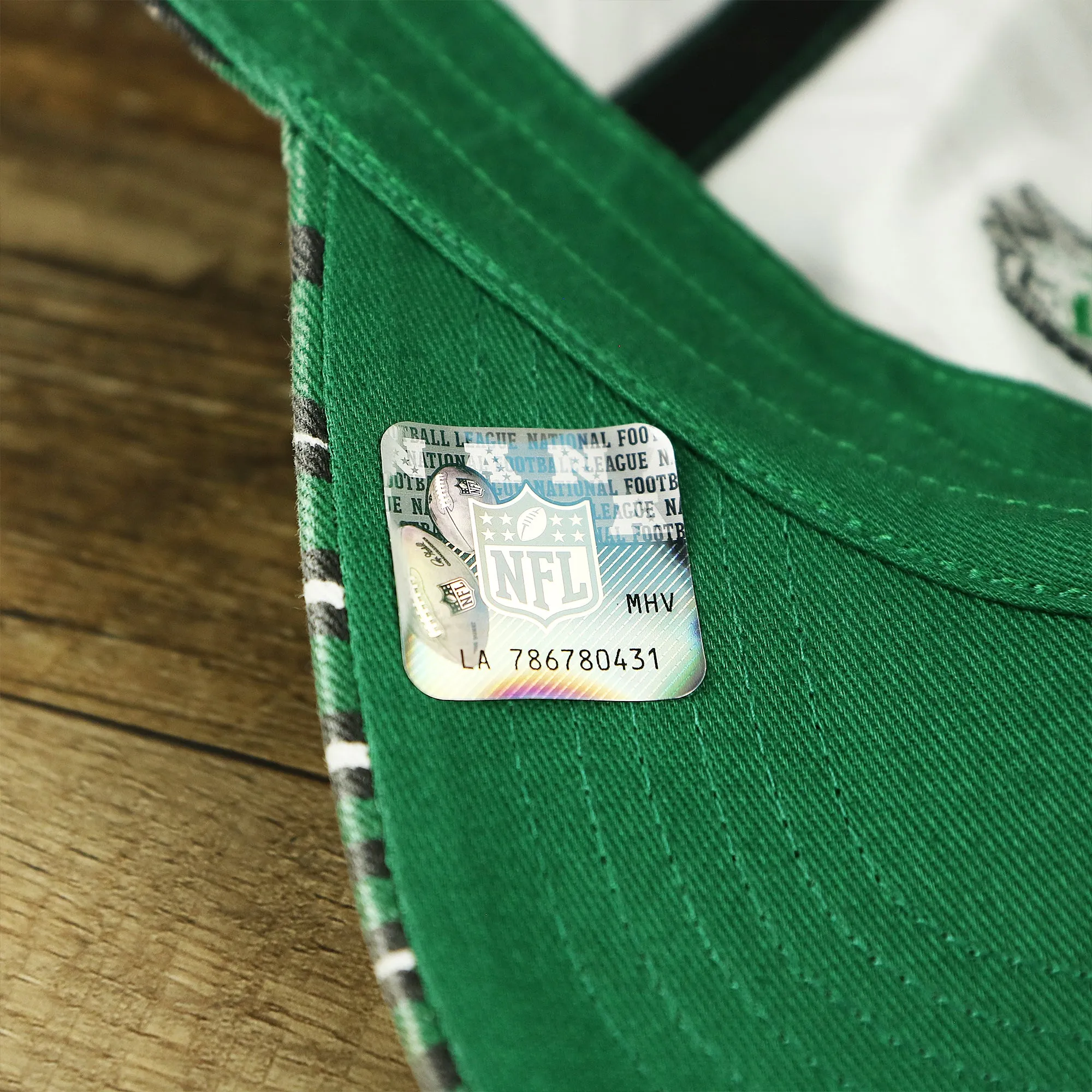 Throwback Philadelphia Eagles Zubaz Striped Pattern Dad Hat | Kelly Green Dad Hat