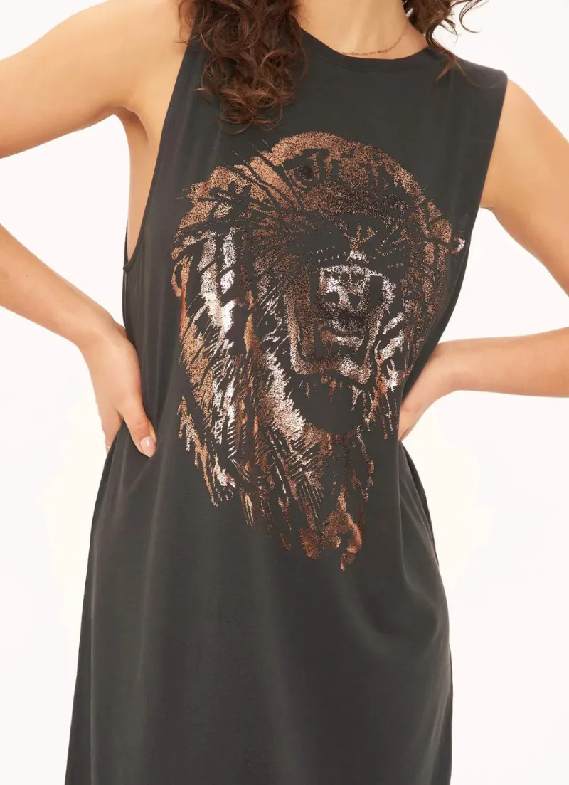 Tiger Face Tank Dress