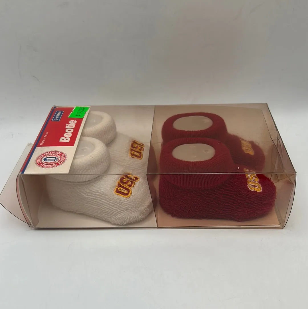 USC Trojan 2PK Baby Bootie Officially Licensed Boxed Set