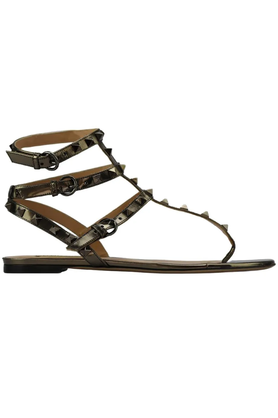 VALENTINO GARAVANI ROCKSTUD LEATHER SANDALS EU 38 UK 5 US 8