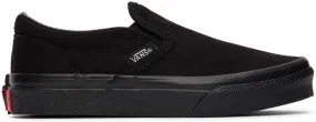 Vans Kids Black Classic Slip-On Little Kids Sneakers