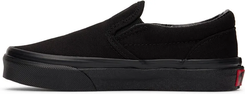 Vans Kids Black Classic Slip-On Little Kids Sneakers