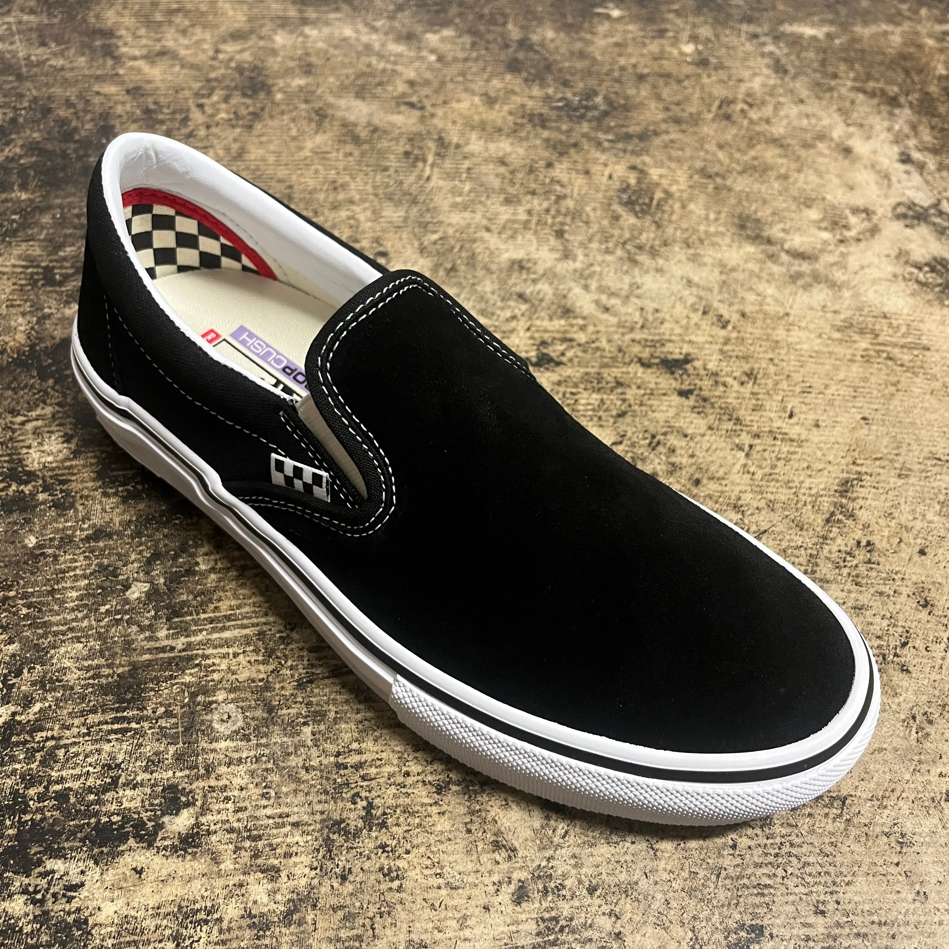 VANS SKATE SLIP-ON (BLK/WHT)