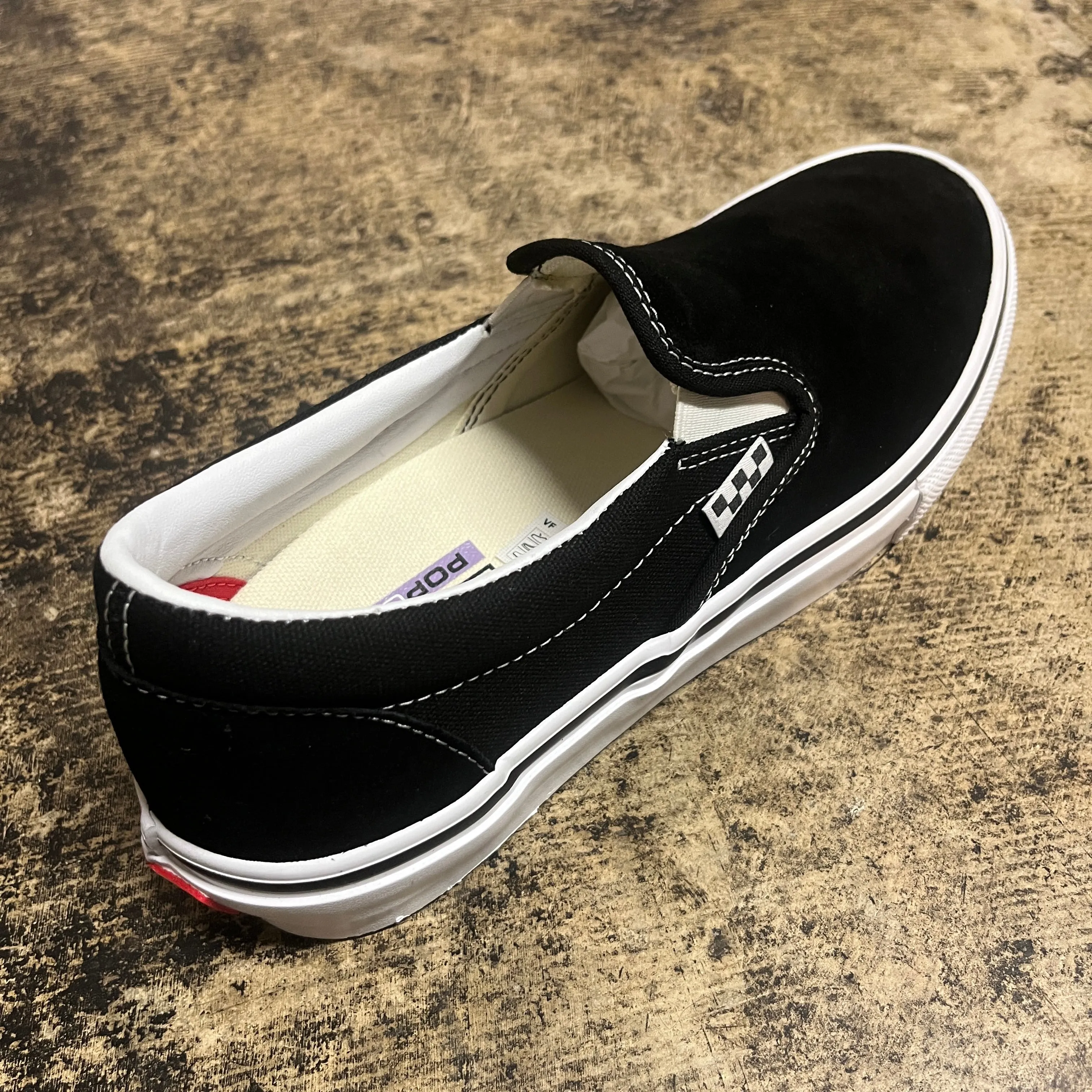 VANS SKATE SLIP-ON (BLK/WHT)