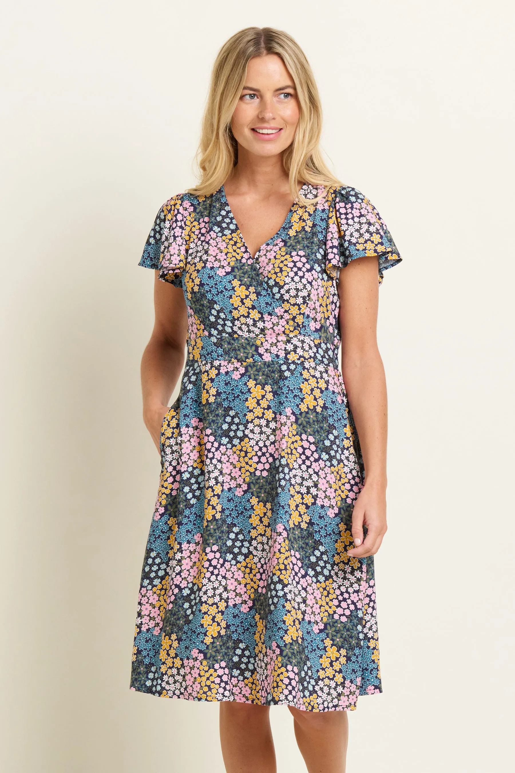 Wildflower Meadow Wrap Dress