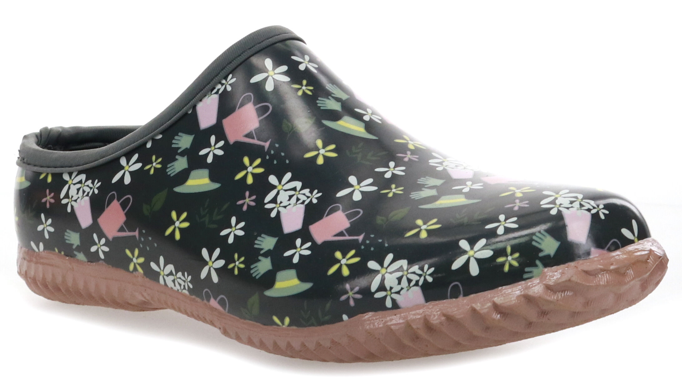 Women's Slip-On Garden Haven Clog in Charcoal