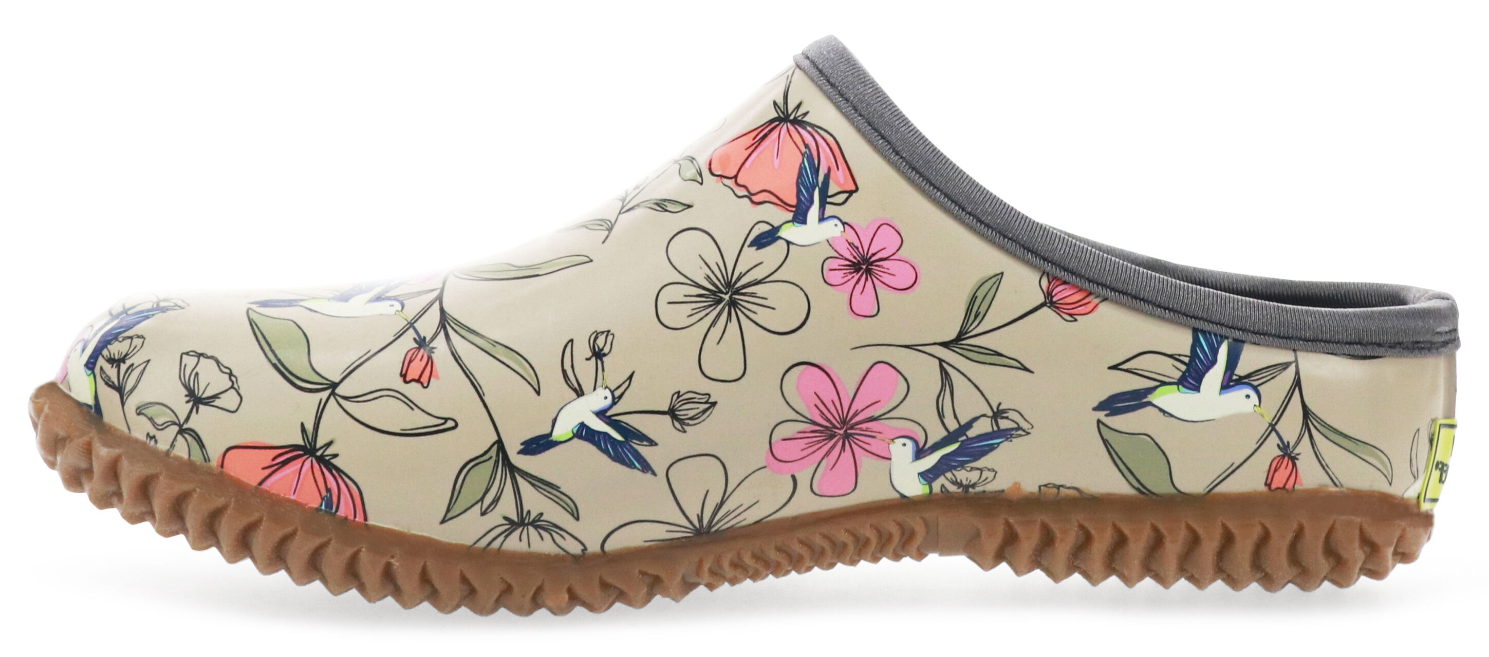 Women's Slip-On Hummingbird Clog in Taupe